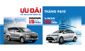 Toyota Việt Nam Triển Khai Chương Trình Khuyến Mãi Cho Khách Hàng Mua Xe Trong Tháng 9 & 10